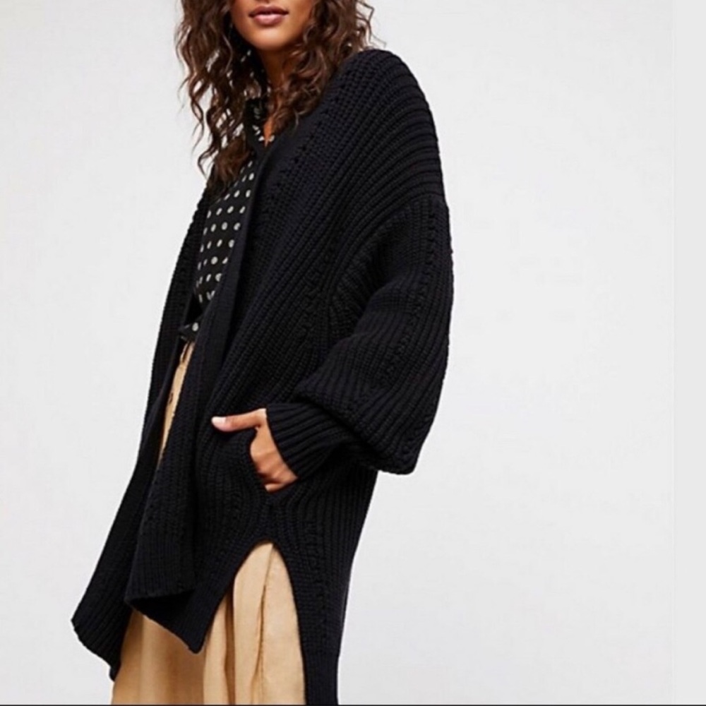 Nightingale Black Cardigan Free People Size XS